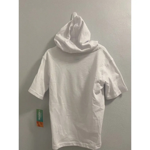 Shark Sequin jersey hoodie boys Short Sleeves Size 7 - Picture 5 of 7